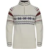 Gridarmor Women's Snøstjerne Half Zip Ullgenser Bright White