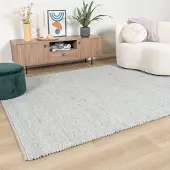 NATURL. Ullmatta | Wise grå/vit hos Volero | 70x140 cm | Natur | Enfärgad | Rektangulär | Plattvävd