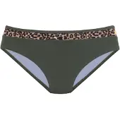 LASCANA Bikiniunderdel brun / khaki / svart