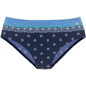LASCANA Bikiniunderdel blå / marinblå / grön / vit