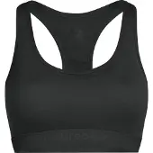Icebreaker - Vandringskläder dam - W Merino 125 ZoneKnit Racerback Bra Black för UnisexUll - Storlek S - Svart