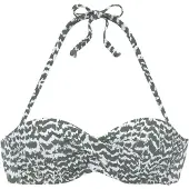 LASCANA Bikiniöverdel oliv / vit