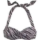 LASCANA Bikiniöverdel taupe / svart