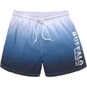 Buffalo Badshorts marinblå / ljusblå / vit