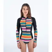 Hurley Advant 2 Mm Långärmad Shorty Med Dragkedja Fram För Dam