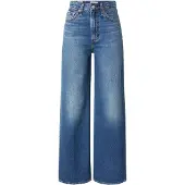Levi's för kvinnor. A6081-0012 Ribcage jeans med vida ben blå (29/32), Casual, Bomull, Denim