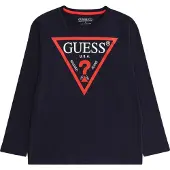 GUESS T-shirt marinblå / röd / vit