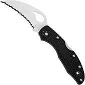 Spyderco Byrd Meadowlark Hawkbill BY22SBK serrated pocket knife