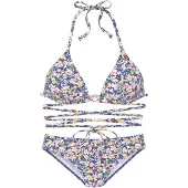 Buffalo Bikini blå / ljusgul / orange / rosa