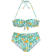 Buffalo Bikini mint / jade / ljusorange / off-white