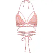 LASCANA Bikiniöverdel 'Lisa' orange / rosa / vit