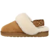 EVER AU Dam Pelican Slingback-tofflor med avtagbar rem - Chestnut