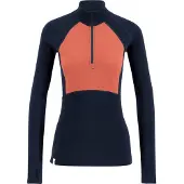 Ulvang Peak Map Half Zip, Underställ, Dam, Mörkblå/Rosa