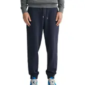 Gant för män. 2009026 Shield Sport-byxor marinblå (L), Casual, Bomull, Marino