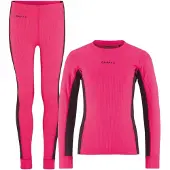 Craft Juniors' Core Dry Baselayer Set Fame/Dark Plum