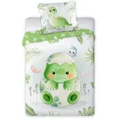 MCU Baby Dino Junior påslakan 100x135 cm - 100% bomull
