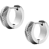 Fossil Harlow silvernfärgade hoops JF04666040