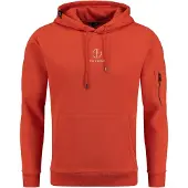 Key Largo Sweatshirt 'MEMBERSHIP' orange / vit