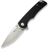 SENCUT Praktisk S24019-1 Satin 9Cr18MoV, Black G10, pocket knife