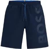 BOSS för män. 50509127 Späckhuggare marin baddräkt (XL), Strandkläder, Återvunnen polyester, Hållbar, Marino