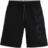 BOSS för män. 50509127 Svart baddräkt för späckhuggare (L), Strandkläder, Återvunnen polyester, Hållbar