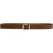 Gant för män. 9940157 Brunt läderbälte med logotyp (100 cm), Casual, Klassisk, Hud