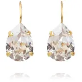 Caroline Svedbom Mini Drop Clasp Earrings Gold Crystal - Stjärnurmakarna
