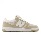 New Balance för män. BB480LV1 Sneakers i läder 480 beige (40), Hud, Karta, Nyckelband, Casual