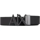 Armani Exchange för män. 951017CC50554120 Svart läderbälte (32), Casual, Klassisk, Hud