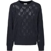 Pepe Jeans för kvinnor. PL702201 Hedra Crew Sweater marinblå (M), Casual, Bomull, Hållbar, Marino