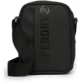 Superdry för kvinnor. Y9110268A Crossbody-väska i svart canvas (OSFA), Casual, Polyester