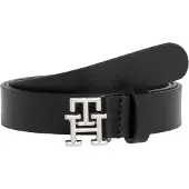 Tommy Hilfiger TH Emblem Plaque Leather Belt