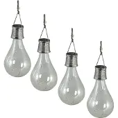 Luxform solcells trädgårdsbelysning LED, 4 st., transparent, 95420