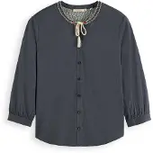 Scotch & Soda Beaded Blus Med Lång ärm