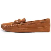 Minnetonka herr dubbelbottnad fleecetoffel Brun 10 M US