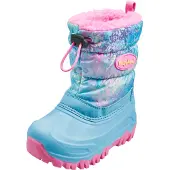 Playshoes Snöboots 'Regenbogen' ljusblå / ljusgrön / lila / rosa