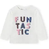 MINOTI T-shirt blå / fuchsia / ljusrosa / vit