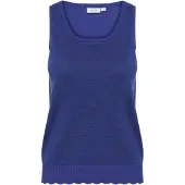 Saint tropez Broderad topp 'Mila' violettblå / mörklila