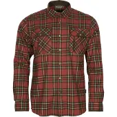 Pinewood Men's Prestwick Exclusive Shirt Dark Terracotta/Dark Green