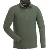 Pinewood Abisko Merino Half Zip Underställströja (Färg: Mossgrön, Storlek: Medium)