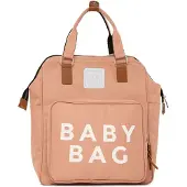 Bagmori Skötväska beige / brun / vit