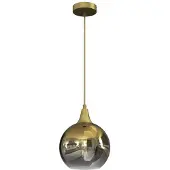 Milagro Glas pendellampa Monte , dimbar, Mässing / guld, Vardagsrum / matsal, Glas, Modern, Pendellampa