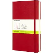 Large Ruled Hardcover Notebook Scarlet Red
