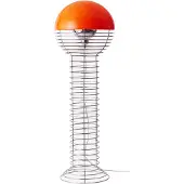 Verpan Golvlampa , Wire, Orange, Vardagsrum, Metall, Design