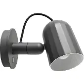HAY Vägglampa , Noc Wall Button, Grå, Vardagsrum, Metall, Design