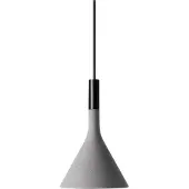 Foscarini Hänglampa Aplomb Mini, dimbar, Aluminium / grå / zink, Kök, Betong, Design, Pendellampa