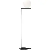 Flos Design golvlampa IC F2, dimbar, Svart, Vardagsrum / matsal, Metall, Design, Golvlampa