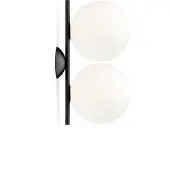 Flos Vägglampa , IC C/W1 Double, dimbara, Vit, Vardagsrum, Glas, Design