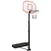 vidaXL Basketställ vit 258-363 cm polyeten
