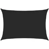 vidaXL Solsegel 160 g/m² svart 3,5x5 m HDPE
